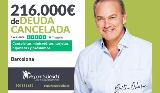 Repara tu Deuda Abogados cancela 216.000€ en Barcelona (Cataluña) con la Ley de la Segunda Oportunidad