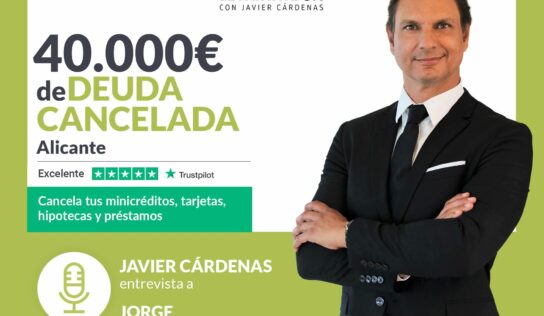 Javier Cárdenas entrevista a un cliente de Repara tu Deuda, despacho líder en la Ley de Segunda Oportunidad