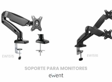 Ewent organiza los espacios de trabajo con sus soportes de escritorio