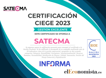 SATECMA obtiene el certificado CEIGE a la gestión excelente