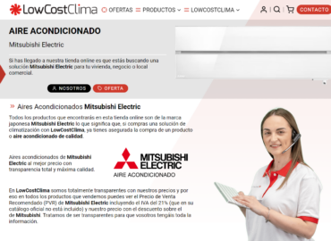 LowCostClima renueva su web y lanza descuentos por Black Friday