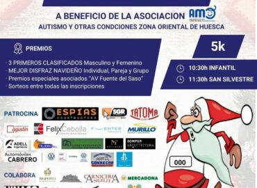 Talleres Murillo destaca como patrocinador en la divertida III Carrera San Silvestre de Monzón