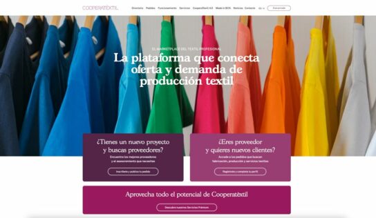 Cooperatèxtil 2.0, nueva plataforma que conecta la industria textil