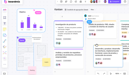 Pizarra online Boardmix: innovando la colaboración remota y la productividad