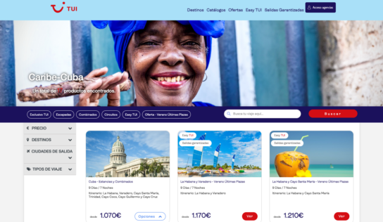 TUI Spain y la cadena hotelera Meliá Cuba, juntas en una campaña para promocionar el destino