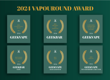 Geekvape y Geekbar brillan en los Vapouround Awards 2024, asegurando seis prestigiosos galardones en total