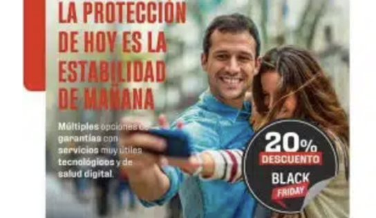 MAPFRE se une al Black Friday con el 20% de descuento en una selección de sus seguros de vida y accidentes