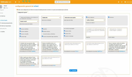 La automatización con IA de Cibeles optimiza la creación de artículos y la gestión de feeds de noticias