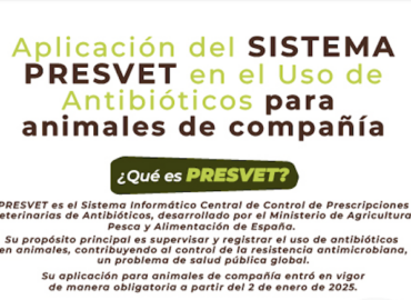 La aplicación del sistema PRESVET en este primer año en animales de compañía será de transición y rodaje y el sistema sancionador se revisará y se reducirá