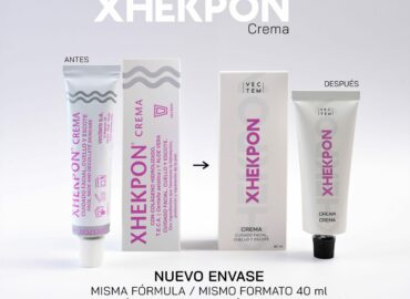 Xhekpon® crema, la icónica crema facial de Laboratorio Vectem, renueva su imagen con un packaging más elegante y sostenible