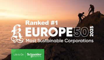 Schneider Electric reconocida como la empresa más Sostenible de Europa por Corporate Knights