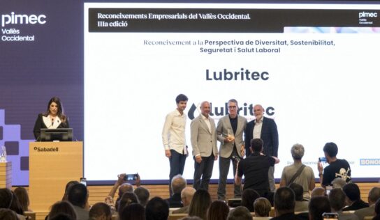 Lubritec recibe el Premio Pimec 2025 por su apuesta por la sostenibilidad e innovación industrial