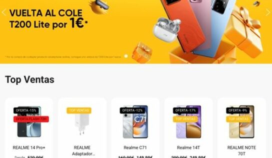 La tienda online oficial de realme España abre sus puertas con grandes ofertas de aniversario