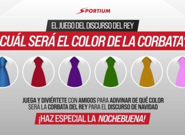Adivina el color de la corbata del Rey, el juego de Sportium para esta Nochebuena