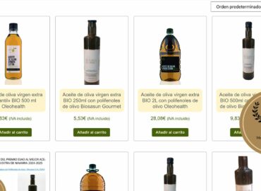 Tienda Allotarra comercializa aceite de oliva variedad Arróniz
