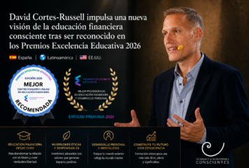 David Cortes-Russell impulsa una nueva visión de la educación financiera consciente tras ser reconocido en los Premios Excelencia Educativa 2026