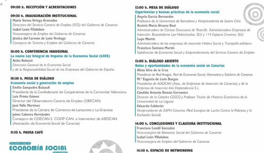 Jéssica de León inaugurará en Lanzarote el II Foro de Economía Social de Canarias