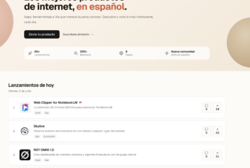 SUBE.dev impulsa los mejores productos digitales con votaciones y listados diarios