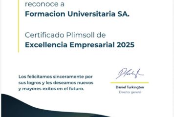 El Grupo Educativo Formación Universitaria reconocido con el Certificado Plimsoll de Excelencia Empresarial 2025