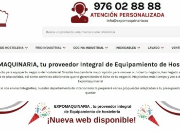 Expomaquinaria lanza su nueva web para reforzar su liderazgo en maquinaria y mobiliario de hostelería tras 17 años en el sector