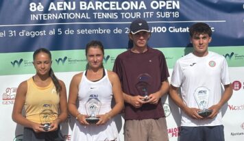 Jorge Martínez Vasquez y Alba María Coromina se proclaman campeones del 8º AENJ Barcelona Open ITF U18 J100