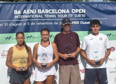 Jorge Martínez Vasquez y Alba María Coromina se proclaman campeones del 8º AENJ Barcelona Open ITF U18 J100