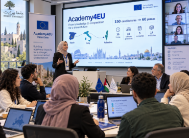 De 150 candidaturas a 60 plazas: Academy4EU prepara talento palestino para convertir ideas en proyectos europeos